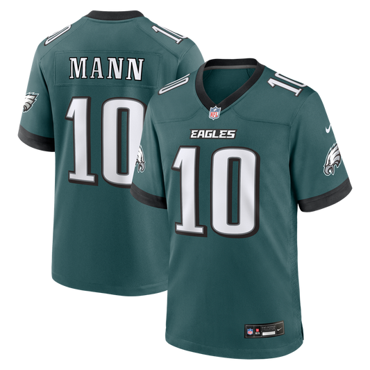 Men's Philadelphia Eagles Braden Mann Nike  Midnight Green Team Game Jersey - Image 1