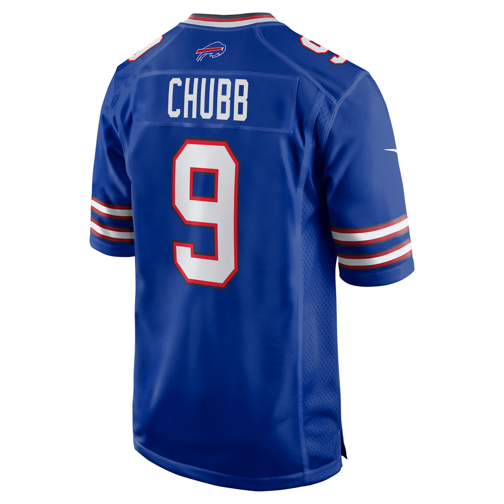 Men's Buffalo Bills Bradley Chubb Nike  Royal Team Game Jersey - Image 4