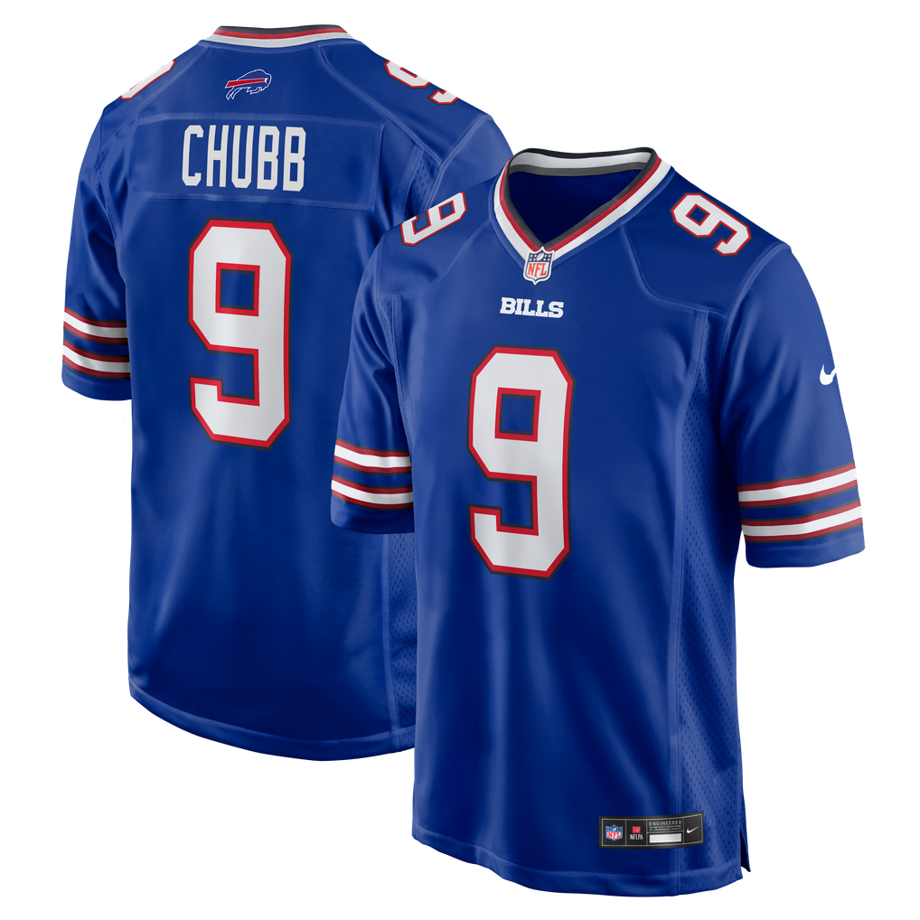 Men's Buffalo Bills Bradley Chubb Nike  Royal Team Game Jersey - Image 1