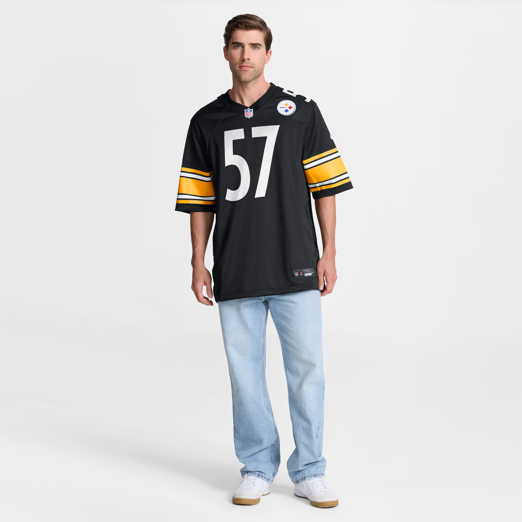 Men's Pittsburgh Steelers Bradyn Swinson Nike Black Team Game Jersey - Image 3