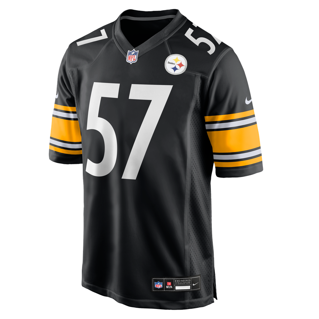 Men's Pittsburgh Steelers Bradyn Swinson Nike Black Team Game Jersey - Image 6
