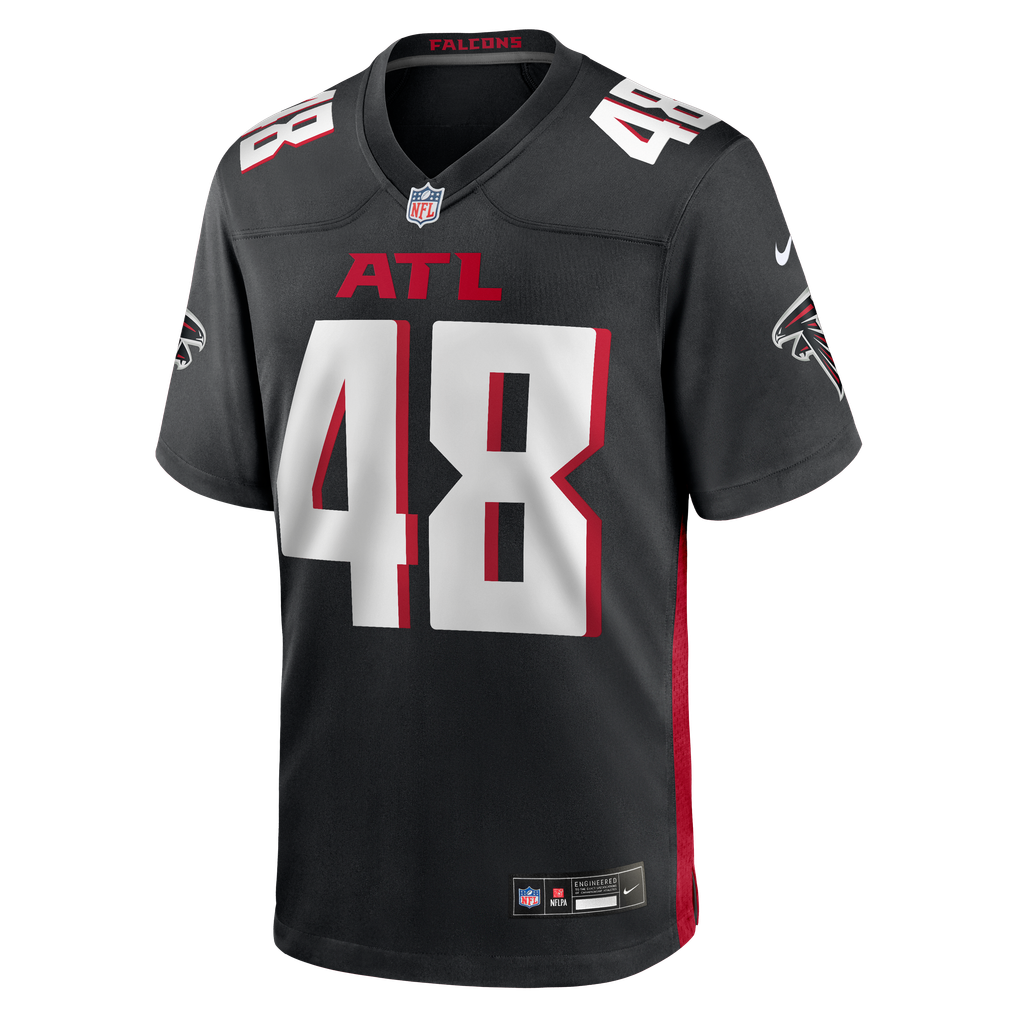 Men's Atlanta Falcons Bralen Trice Nike Black Team Game Jersey