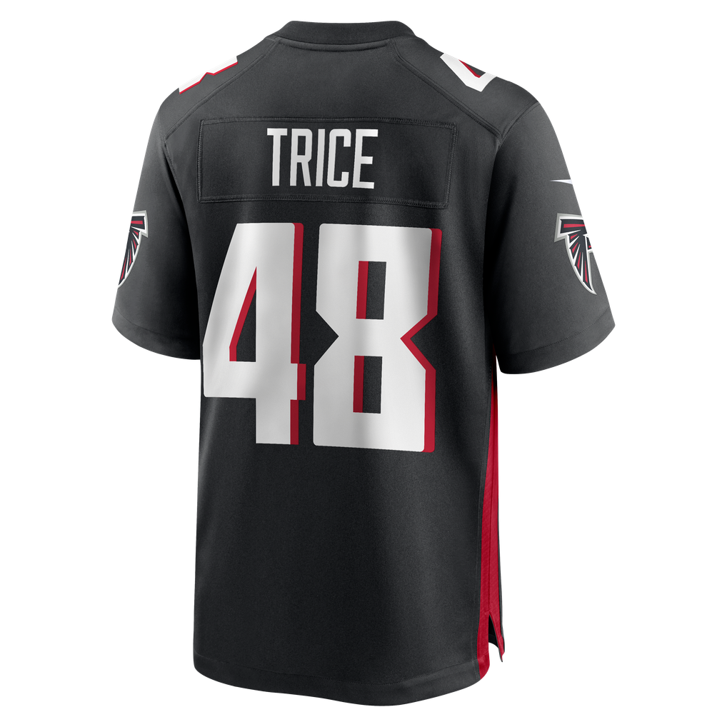 Men's Atlanta Falcons Bralen Trice Nike Black Team Game Jersey