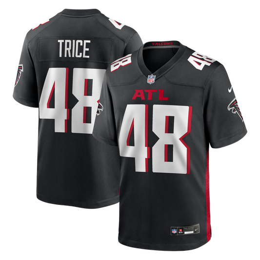 Men's Atlanta Falcons Bralen Trice Nike Black Team Game Jersey