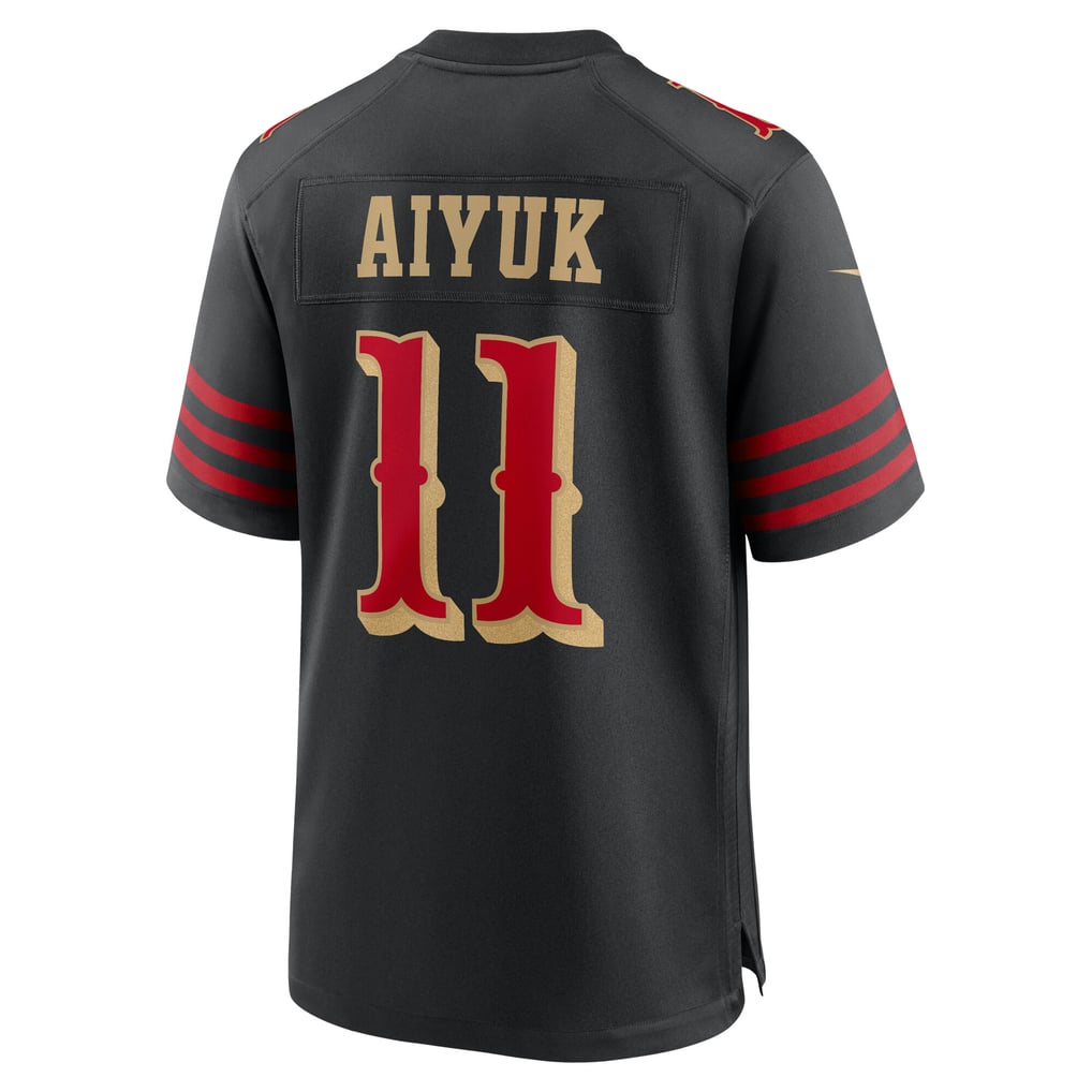 Men's San Francisco 49ers Brandon Aiyuk Nike Black Rivalries Collection Game Jersey - Image 4