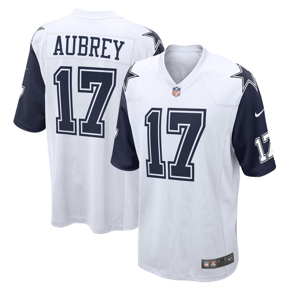 Men's Dallas Cowboys Brandon Aubrey Nike White Alternate Game Team Jersey - Image 1