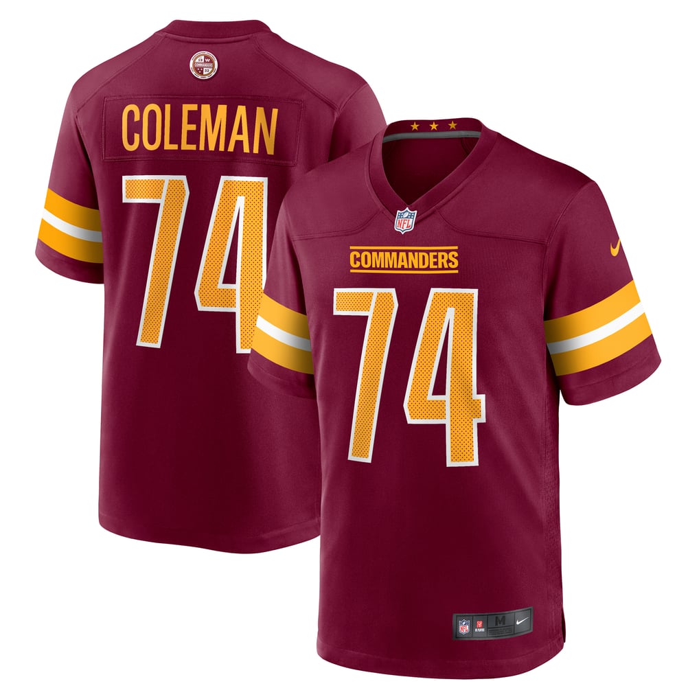 Men's Washington Commanders Brandon Coleman Nike  Burgundy  Game Jersey - Image 2