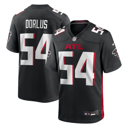Men's Atlanta Falcons Brandon Dorlus Nike Black Team Game Jersey