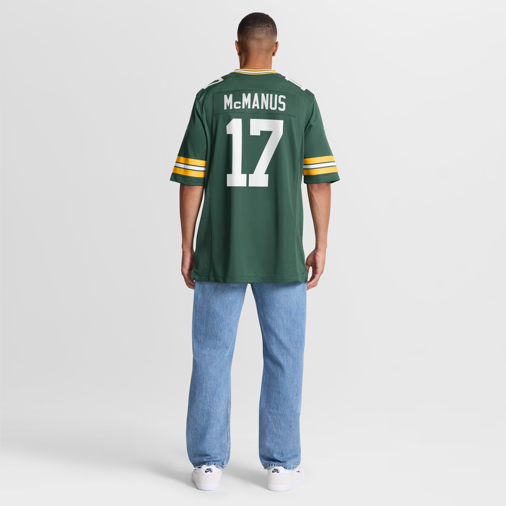Men's Green Bay Packers Brandon McManus Nike  Green Team Game Jersey - Image 9