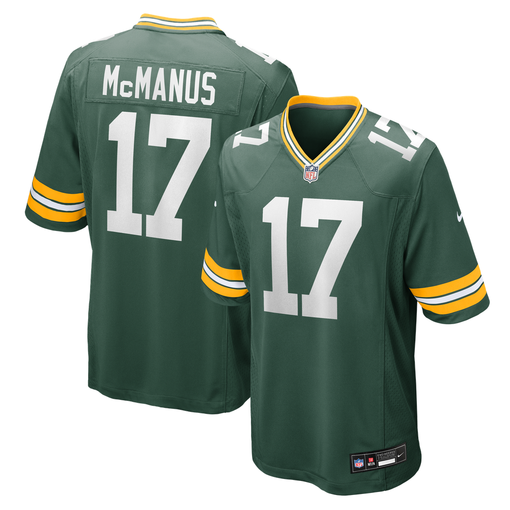 Men's Green Bay Packers Brandon McManus Nike  Green Team Game Jersey - Image 1