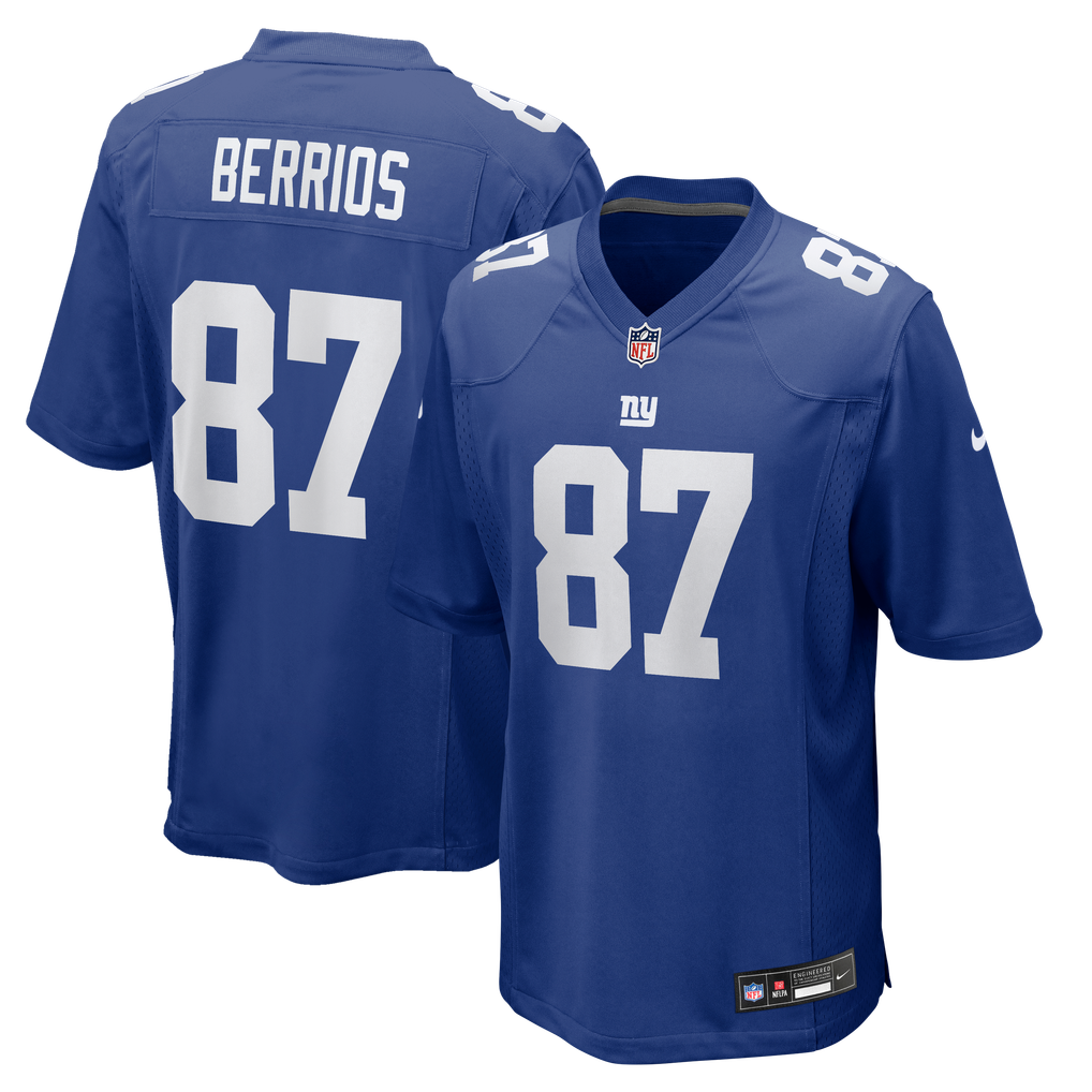 Men's New York Giants Braxton Berrios Nike Royal Team Game Jersey - Image 2
