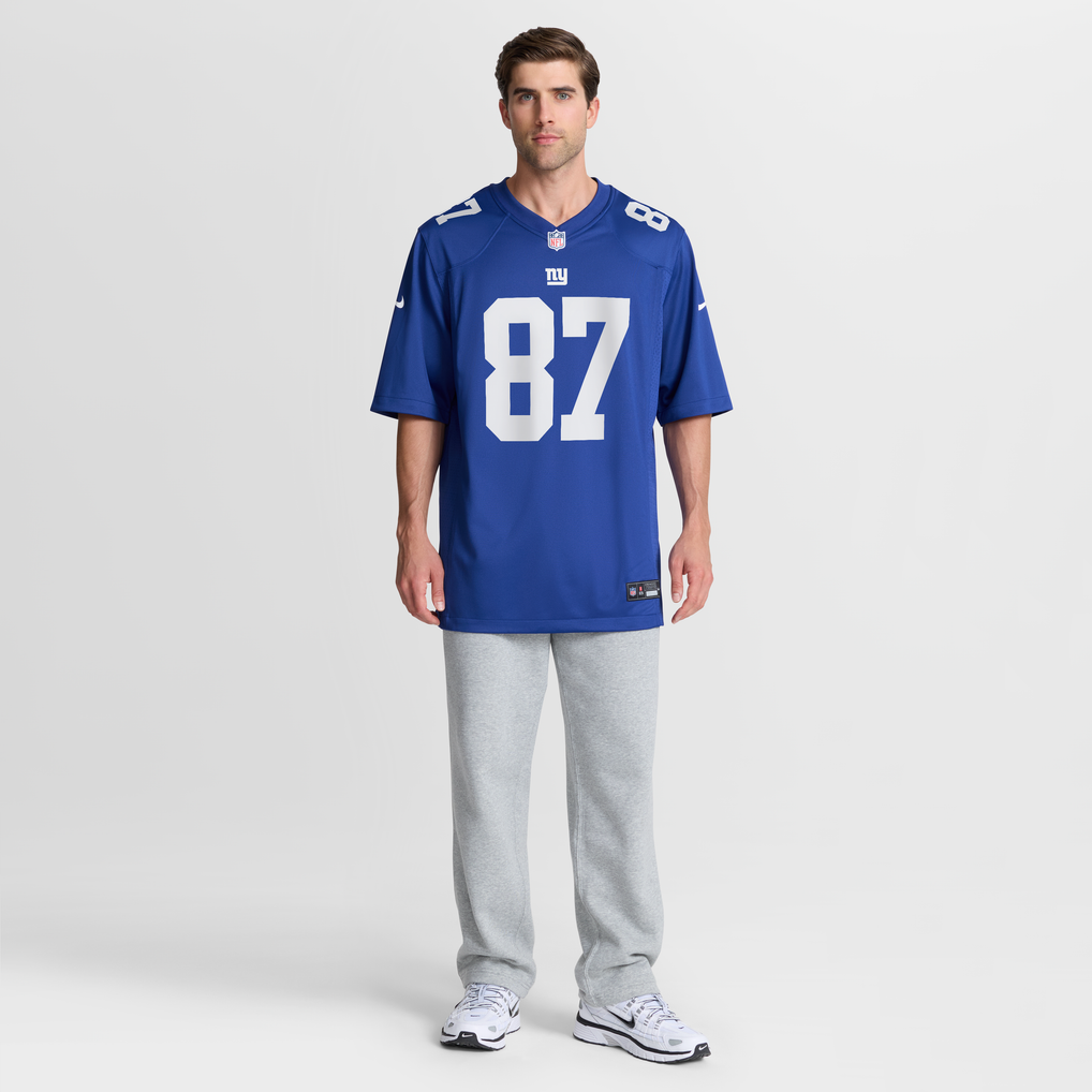 Men's New York Giants Braxton Berrios Nike Royal Team Game Jersey - Image 3