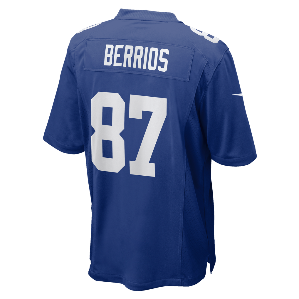 Men's New York Giants Braxton Berrios Nike Royal Team Game Jersey - Image 6