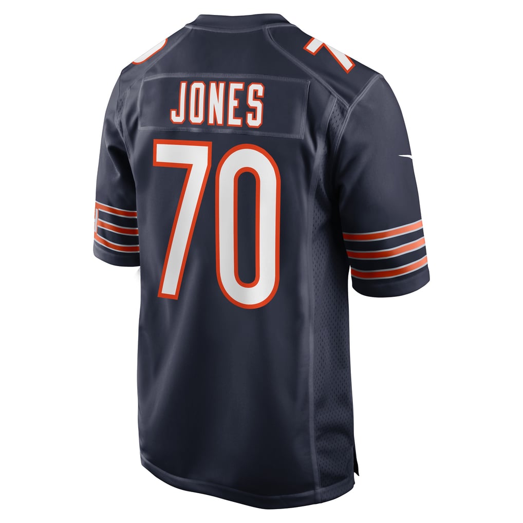 Men's Chicago Bears Braxton Jones Nike Navy Game Player Jersey - Image 4