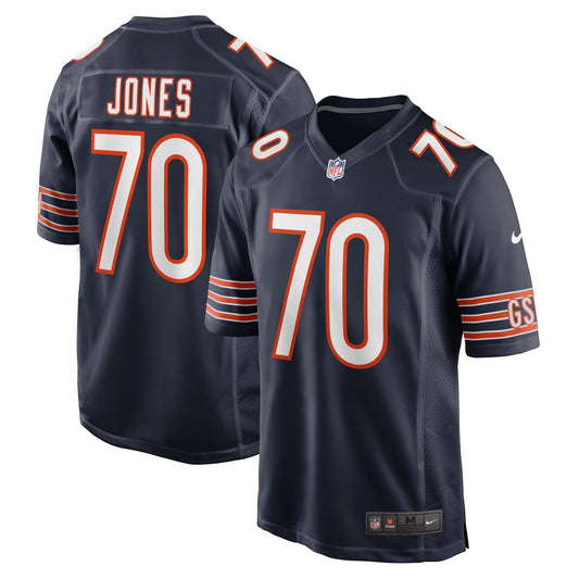 Men's Chicago Bears Braxton Jones Nike Navy Game Player Jersey - Image 1