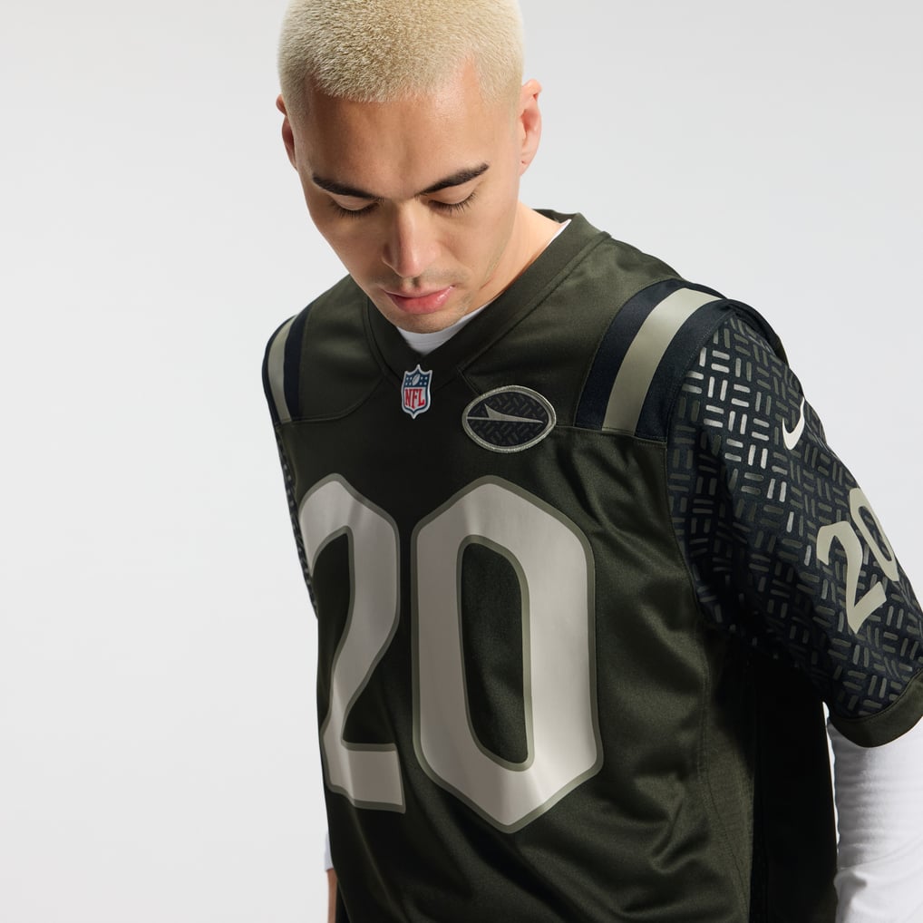 Men's New York Jets Breece Hall Nike Green Rivalries Collection Game Jersey - Image 11