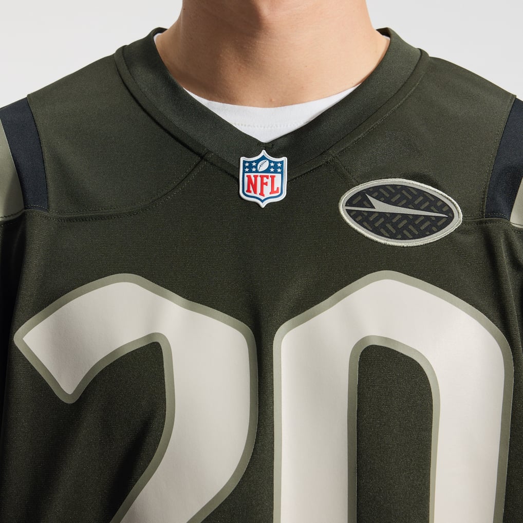 Men's New York Jets Breece Hall Nike Green Rivalries Collection Game Jersey - Image 10