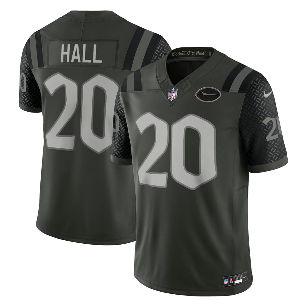 Men's New York Jets Breece Hall Nike Green Rivalries Collection Stitched Limited Jersey - Image 2