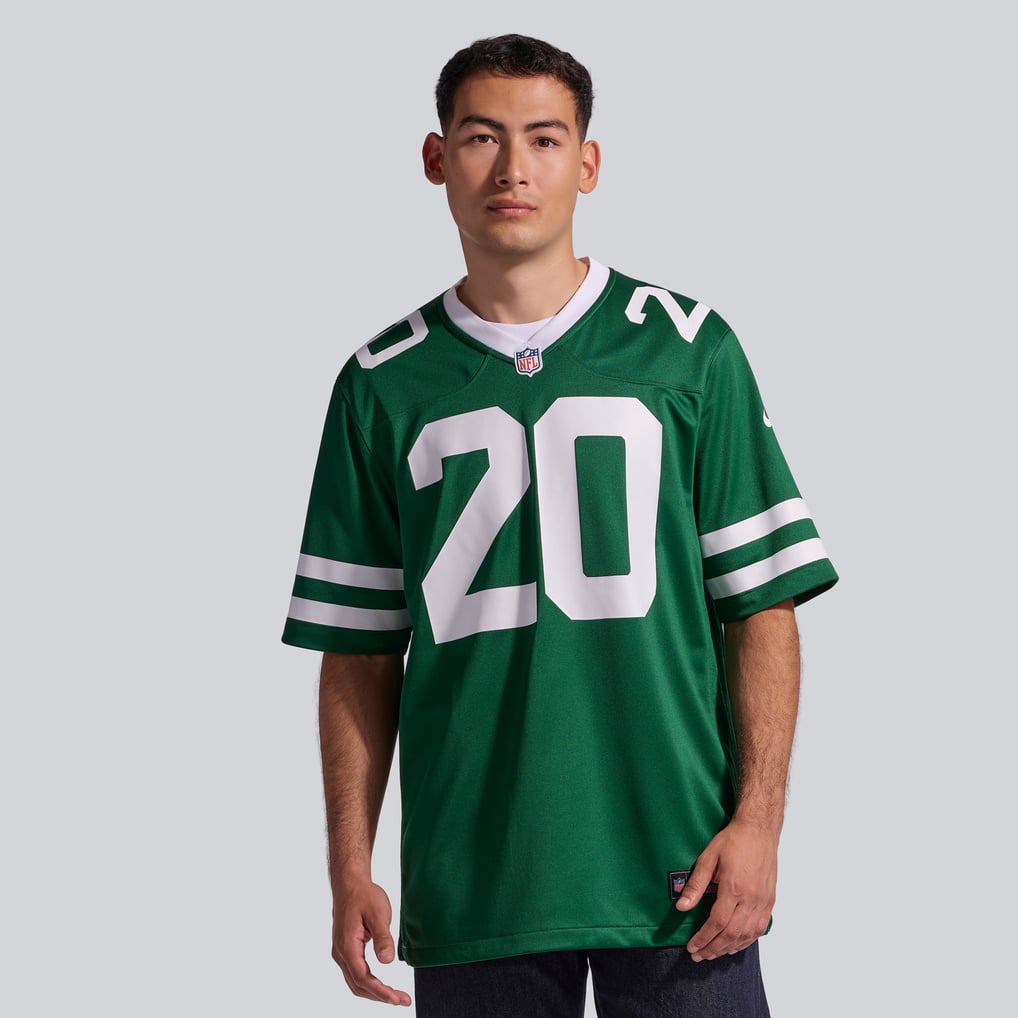 Men's New York Jets Breece Hall Nike Legacy Green Game Jersey - Image 3