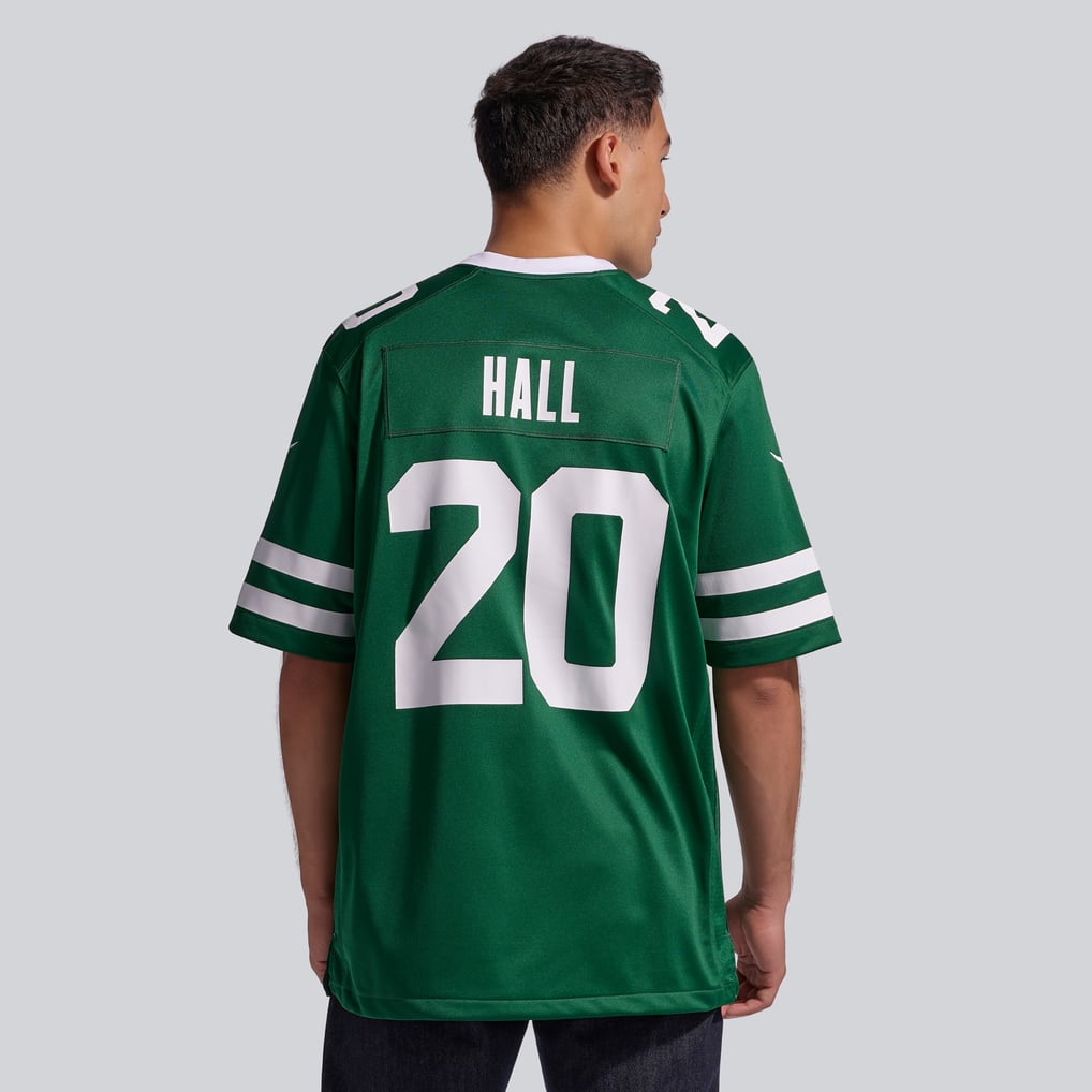 Men's New York Jets Breece Hall Nike Legacy Green Game Jersey - Image 4