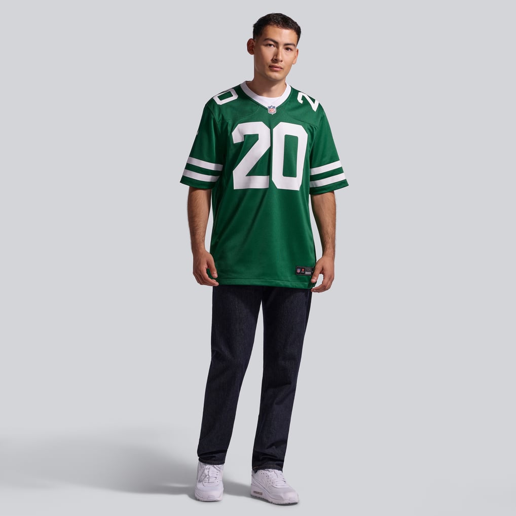 Men's New York Jets Breece Hall Nike Legacy Green Game Jersey - Image 5