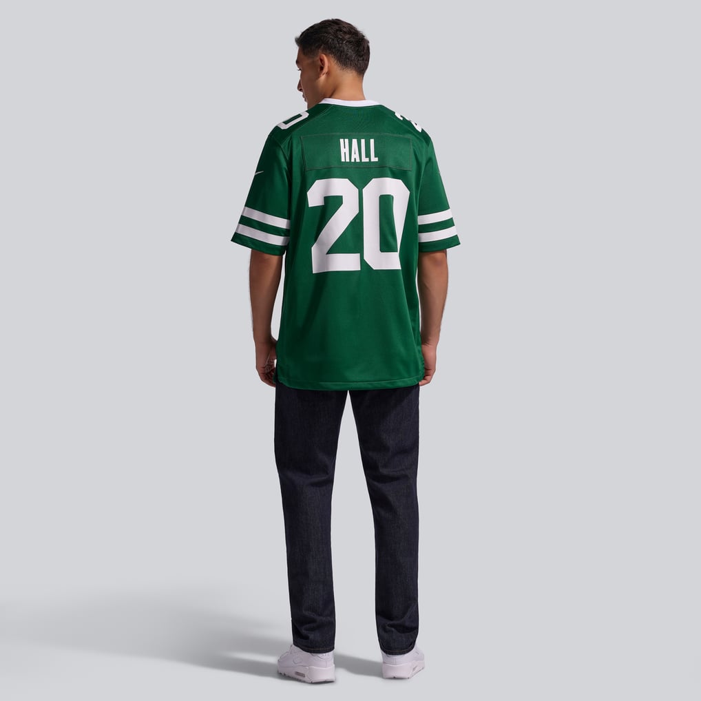 Men's New York Jets Breece Hall Nike Legacy Green Game Jersey - Image 6