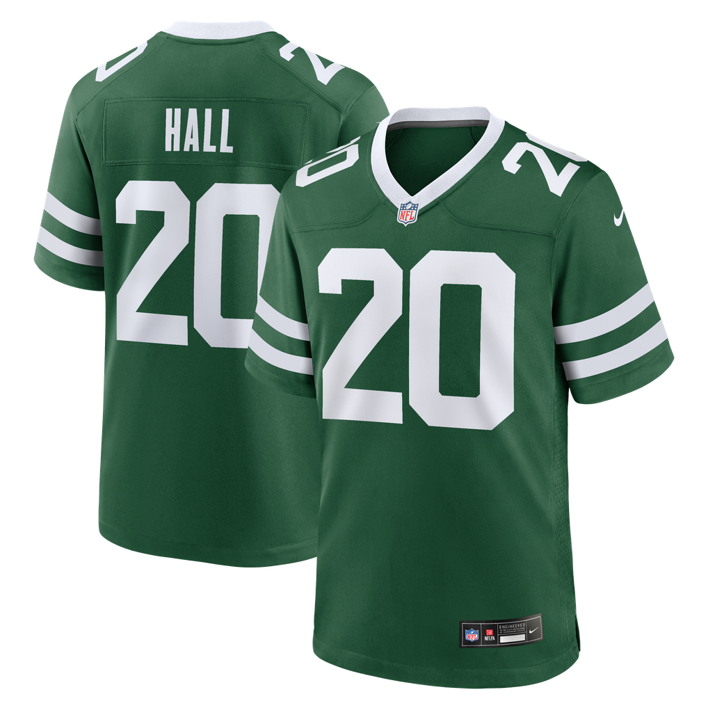 Men's New York Jets Breece Hall Nike Legacy Green Game Jersey - Image 1