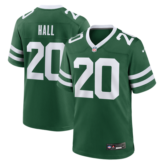 Men's New York Jets Breece Hall Nike Legacy Green Game Jersey - Image 1