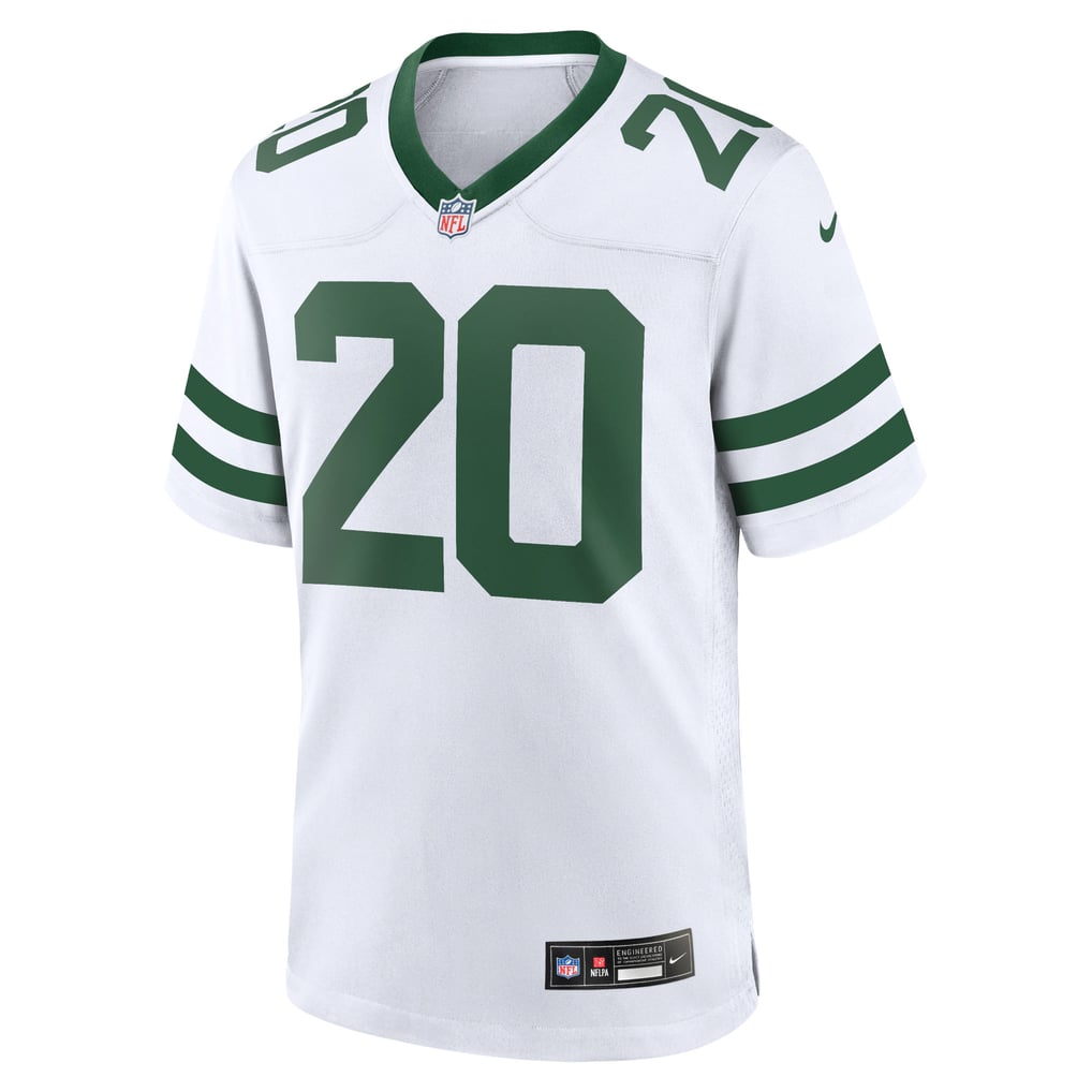Men's New York Jets Breece Hall Nike Legacy White Game Jersey - Image 3