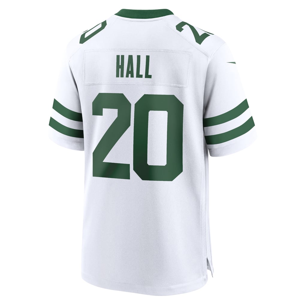 Men's New York Jets Breece Hall Nike Legacy White Game Jersey - Image 4