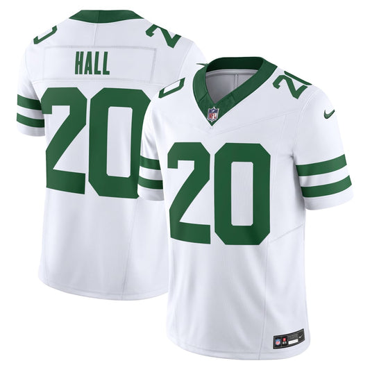 Men's New York Jets Breece Hall Nike Legacy White Vapor F.U.S.E. Limited Jersey - Image 1