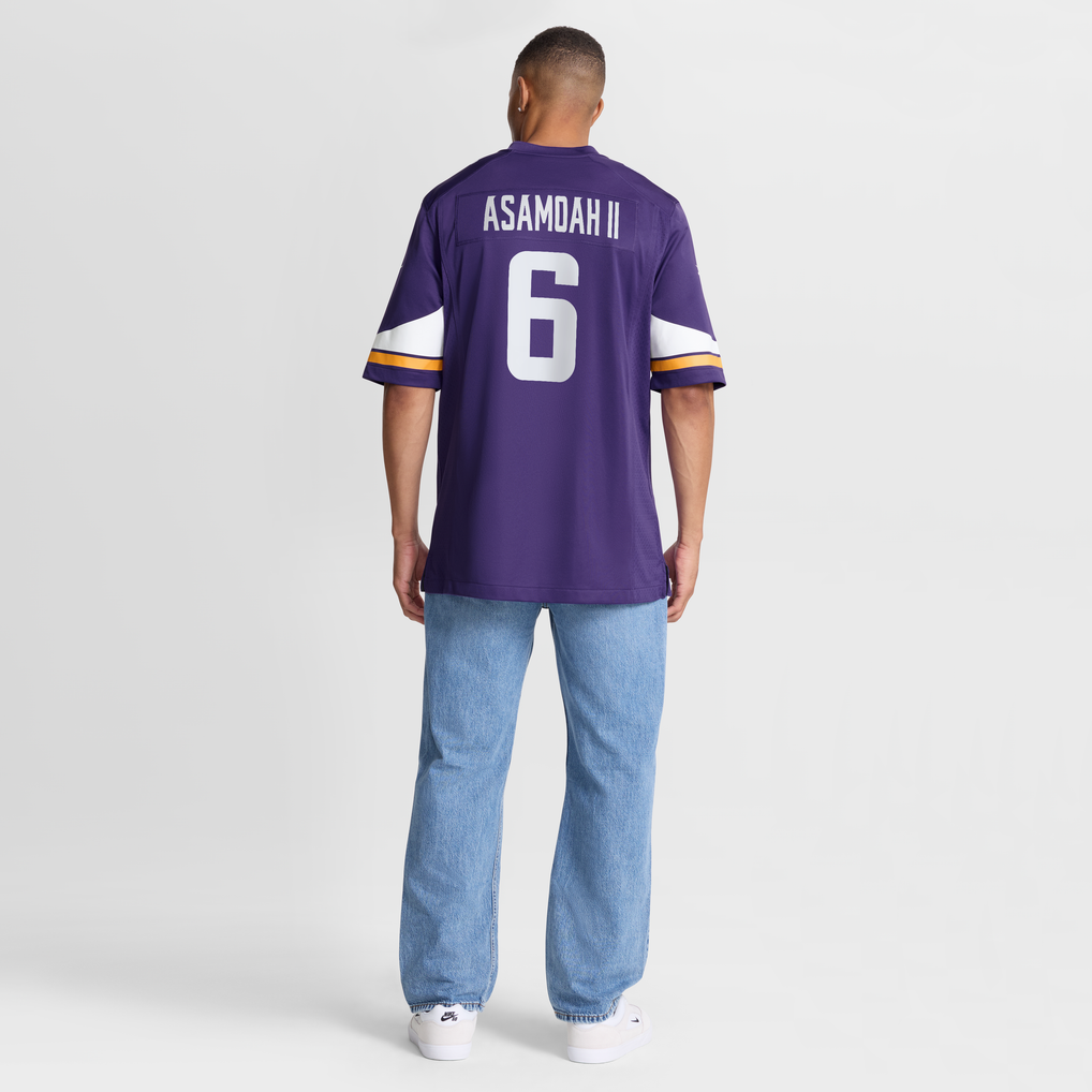 Men's Minnesota Vikings Brian Asamoah II Nike  Purple  Game Jersey - Image 9