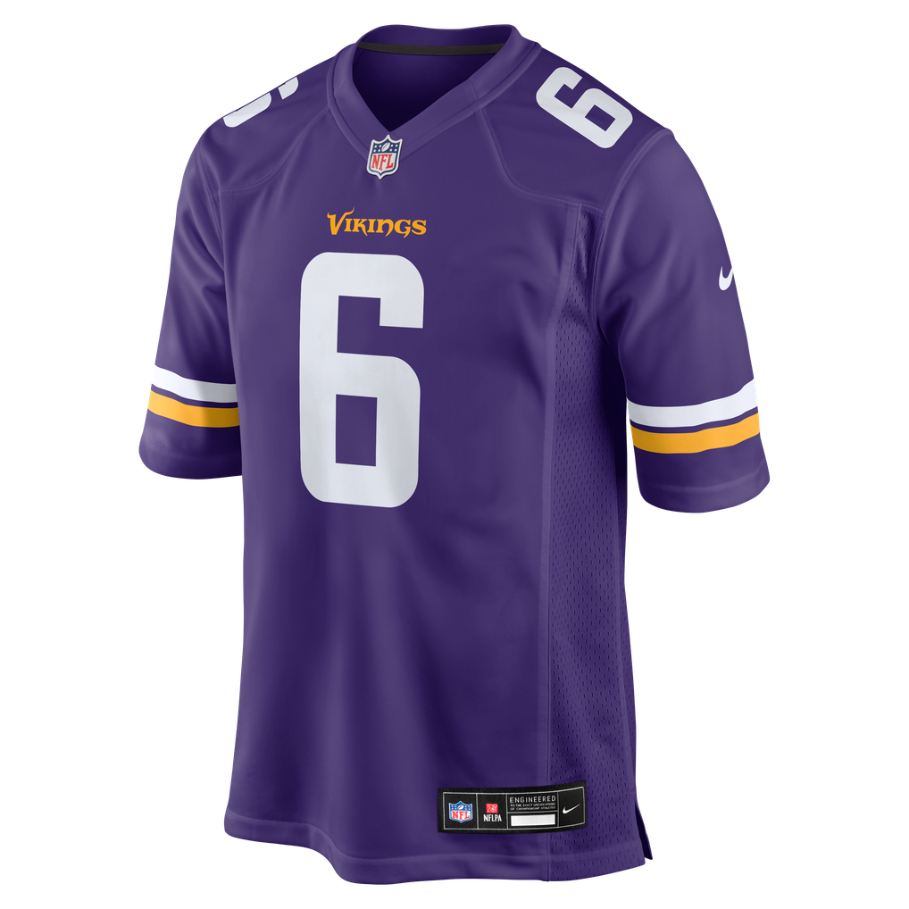 Men's Minnesota Vikings Brian Asamoah II Nike  Purple  Game Jersey - Image 3