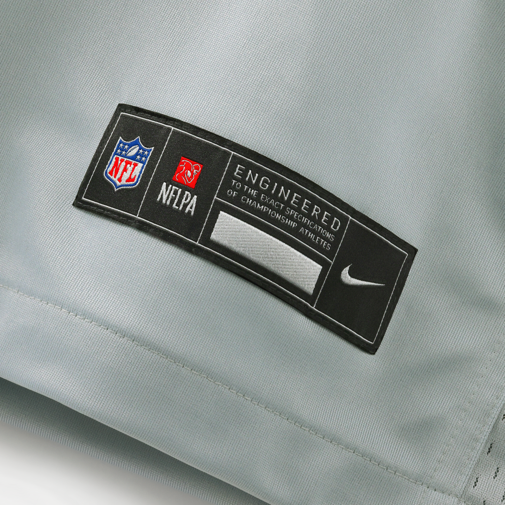 Men's Detroit Lions Brian Branch Nike Silver 2026 Rivalries Collection Game Jersey - Image 8