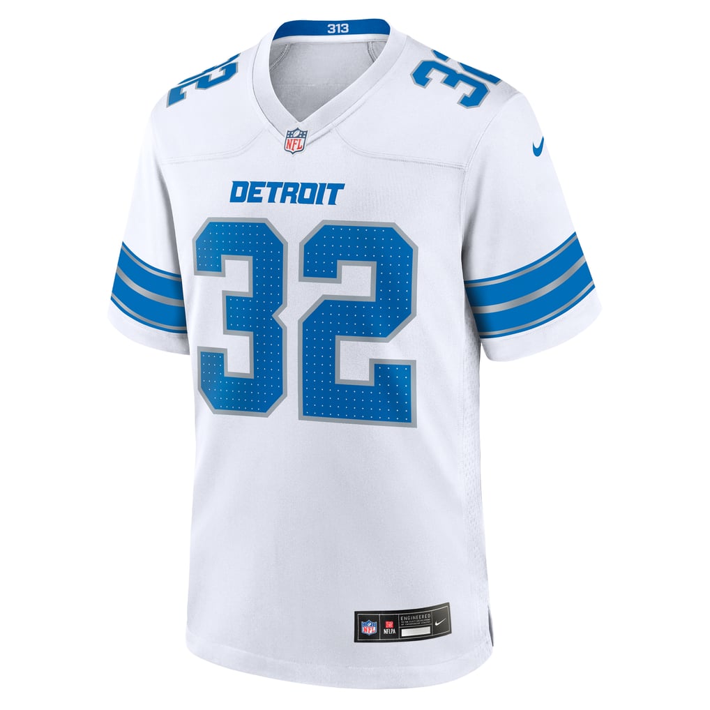 Men's Detroit Lions Brian Branch Nike  White White Game Jersey - Image 3