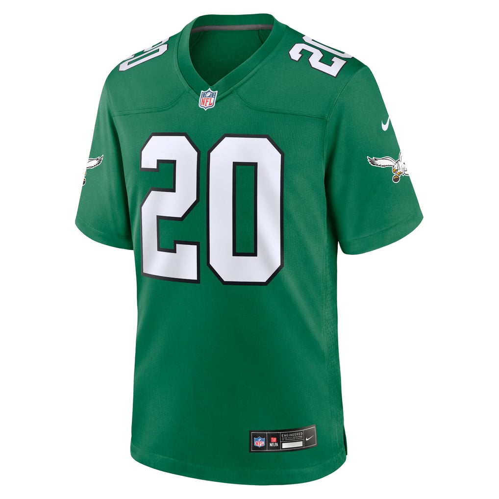 Men's Philadelphia Eagles Brian Dawkins Nike Kelly Green Alternate Retired Player Game Jersey - Image 3