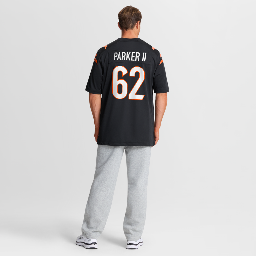 Men's Cincinnati Bengals Brian Parker II Nike Black Team Game Jersey - Image 4