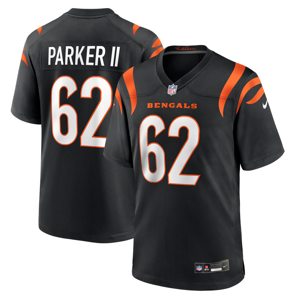 Men's Cincinnati Bengals Brian Parker II Nike Black Team Game Jersey - Image 1