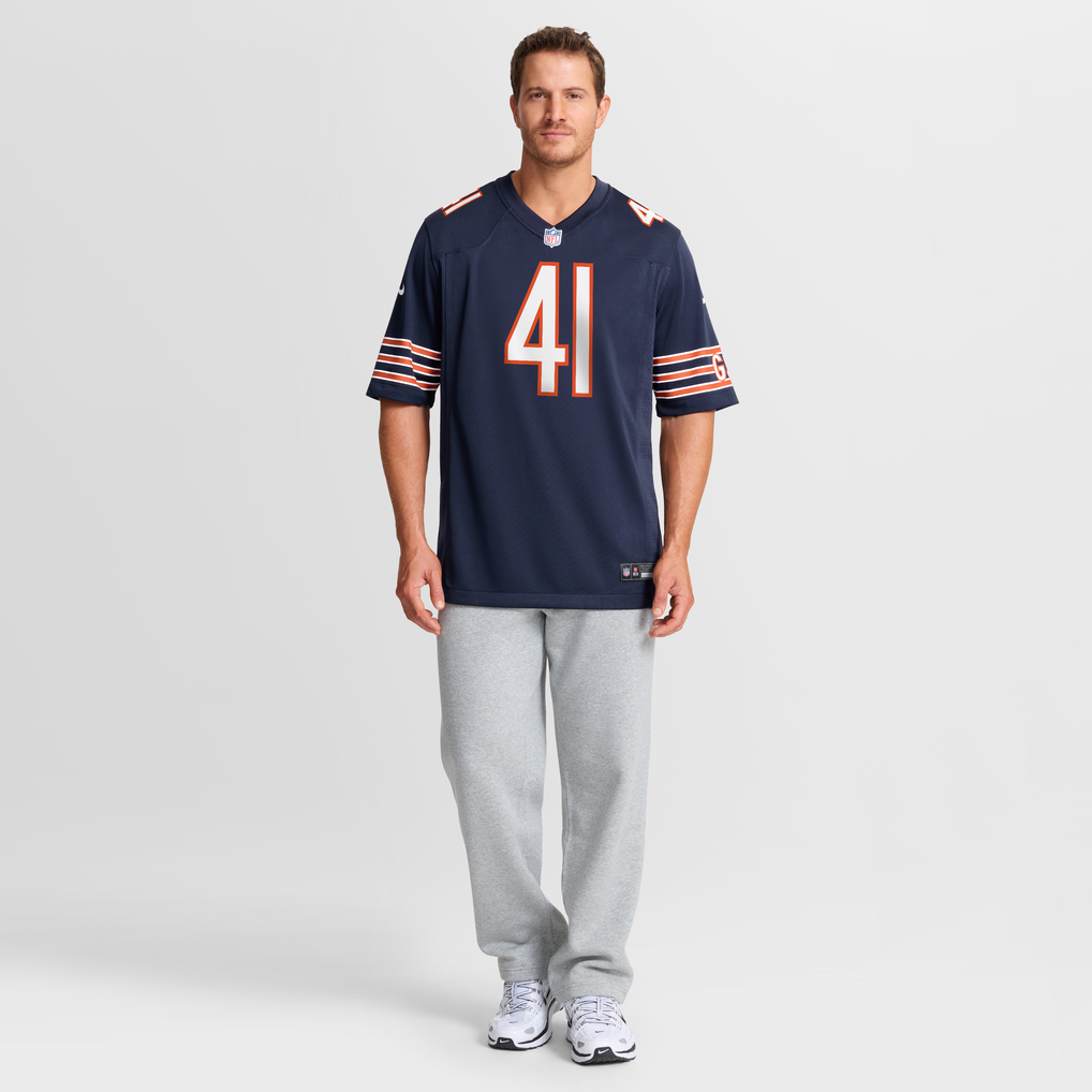 Men's Chicago Bears Brian Piccolo Nike Navy Game Retired Player Jersey - Image 8