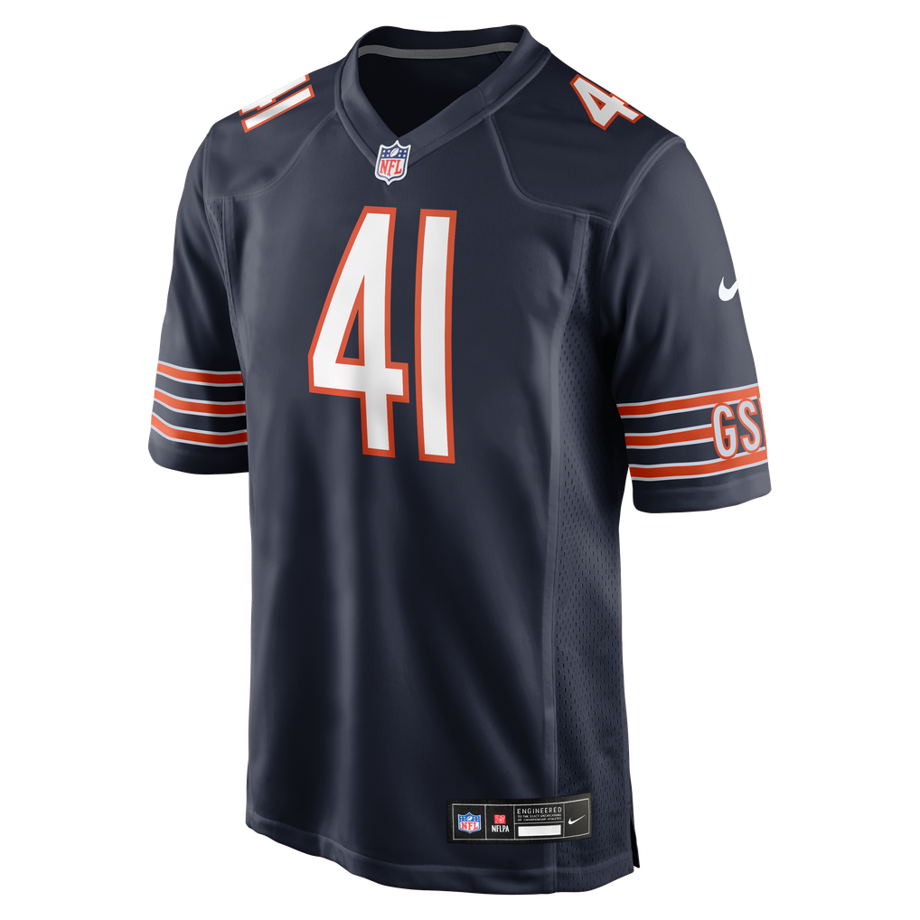 Men's Chicago Bears Brian Piccolo Nike Navy Game Retired Player Jersey - Image 3