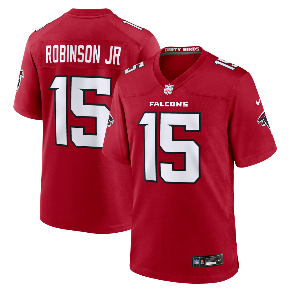 Men's Atlanta Falcons Brian Robinson Jr. Nike Red Team Game Jersey