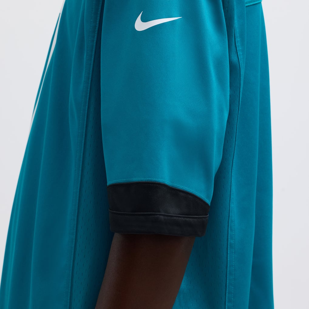 Men's Jacksonville Jaguars Brian Thomas Jr Nike Teal  Player Game Jersey - Image 10