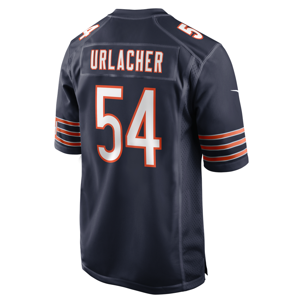 Men's Chicago Bears Brian Urlacher Nike Navy Game Retired Player Jersey - Image 4