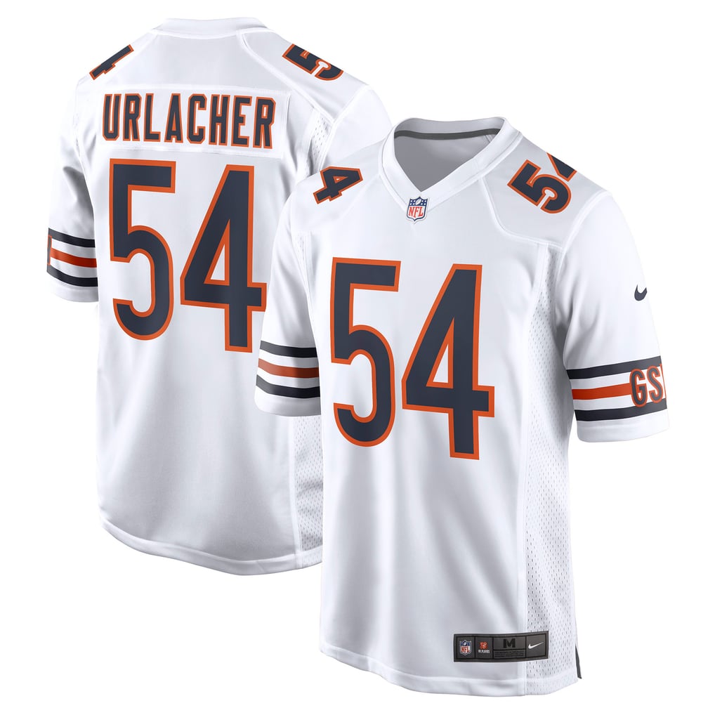 Men's Chicago Bears Brian Urlacher Nike White Retired Player Game Jersey - Image 2