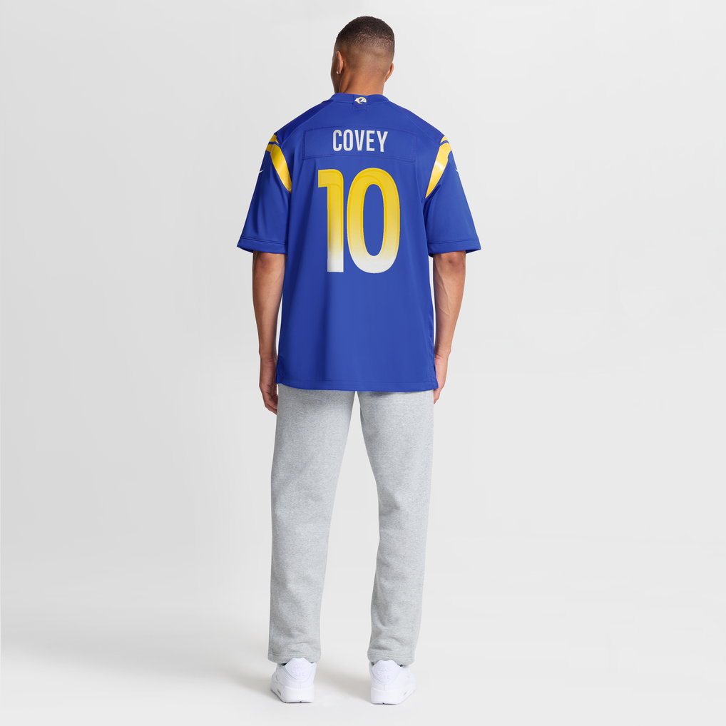 Men's Los Angeles Rams Britain Covey Nike  Royal Team Game Jersey - Image 9
