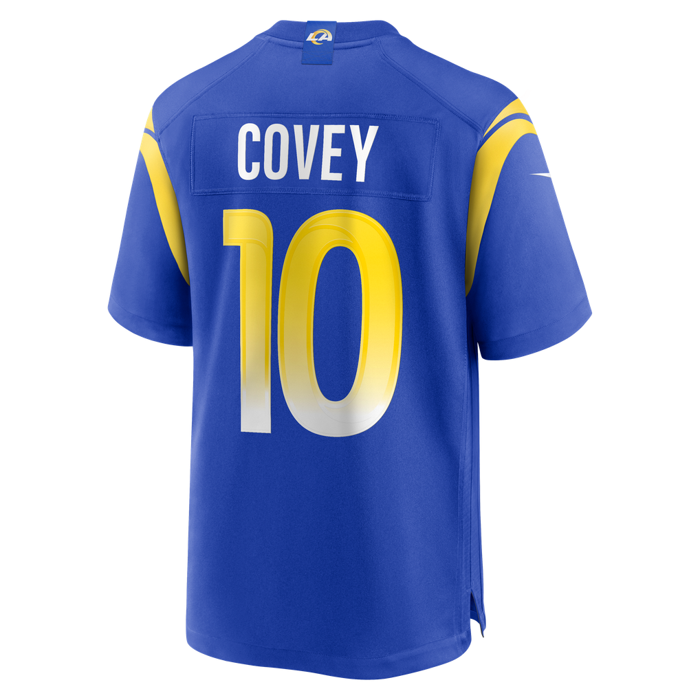 Men's Los Angeles Rams Britain Covey Nike  Royal Team Game Jersey - Image 4