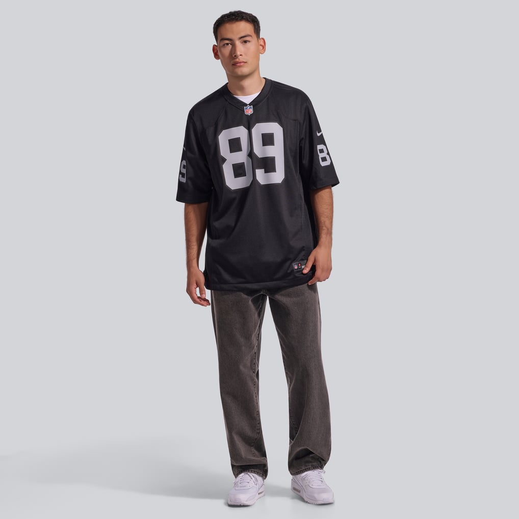 Men's Las Vegas Raiders Brock Bowers Nike Black  Player Game Jersey - Image 5