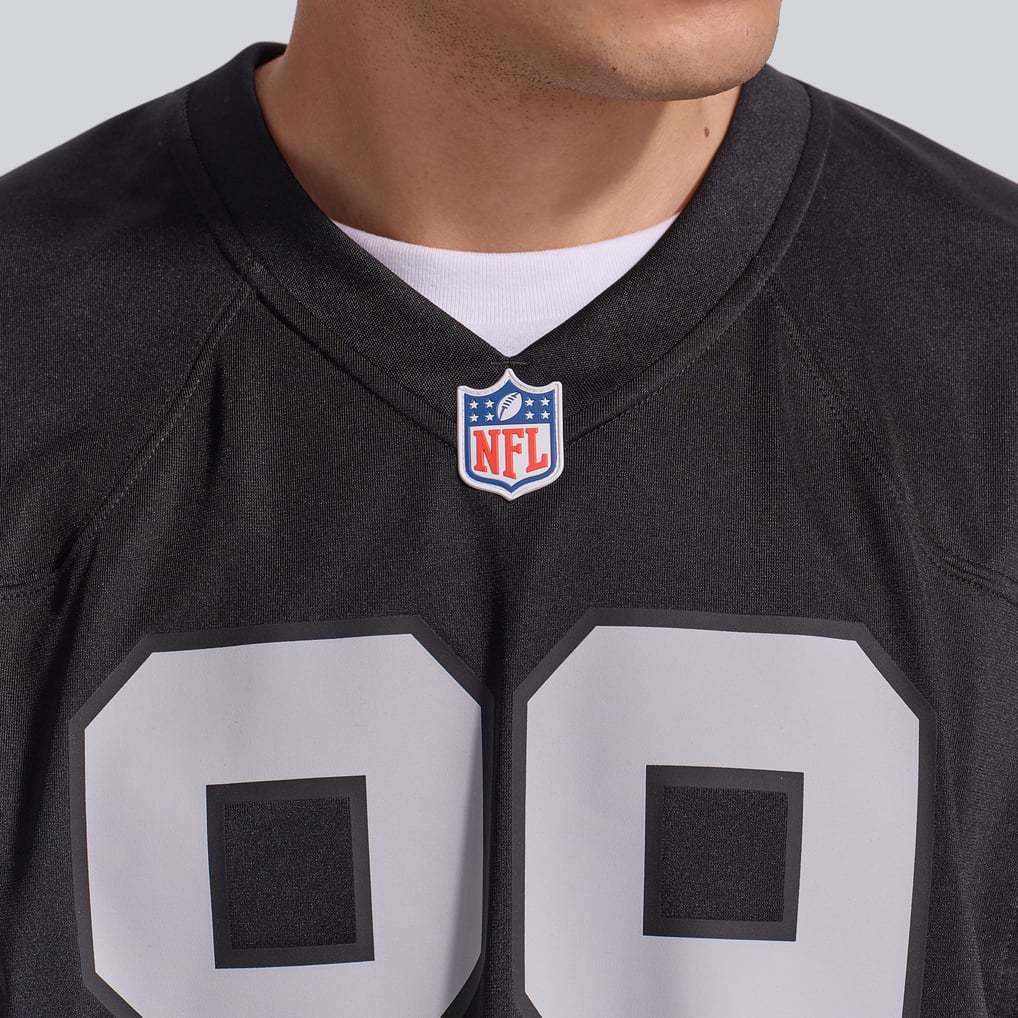Men's Las Vegas Raiders Brock Bowers Nike Black  Player Game Jersey - Image 9