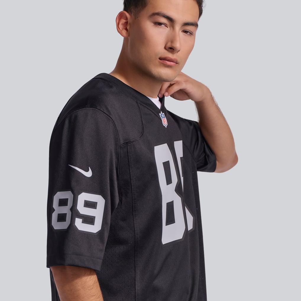 Men's Las Vegas Raiders Brock Bowers Nike Black  Player Game Jersey - Image 10