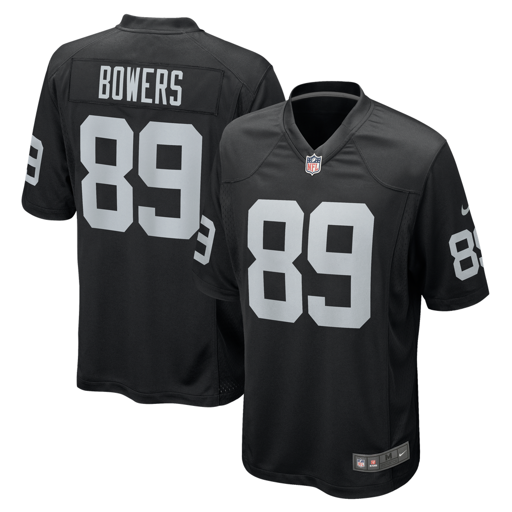 Men's Las Vegas Raiders Brock Bowers Nike Black  Player Game Jersey - Image 1